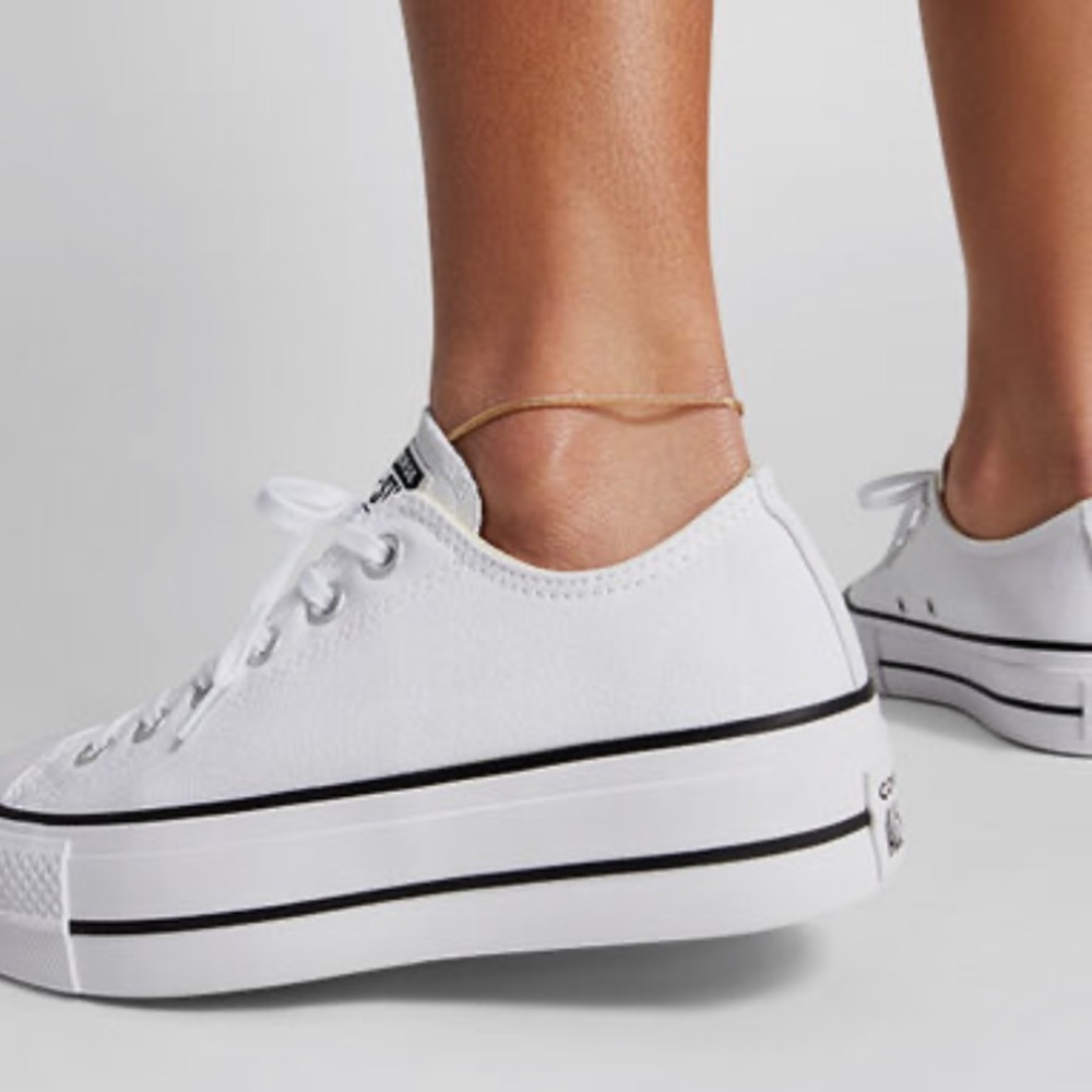 White converse platform